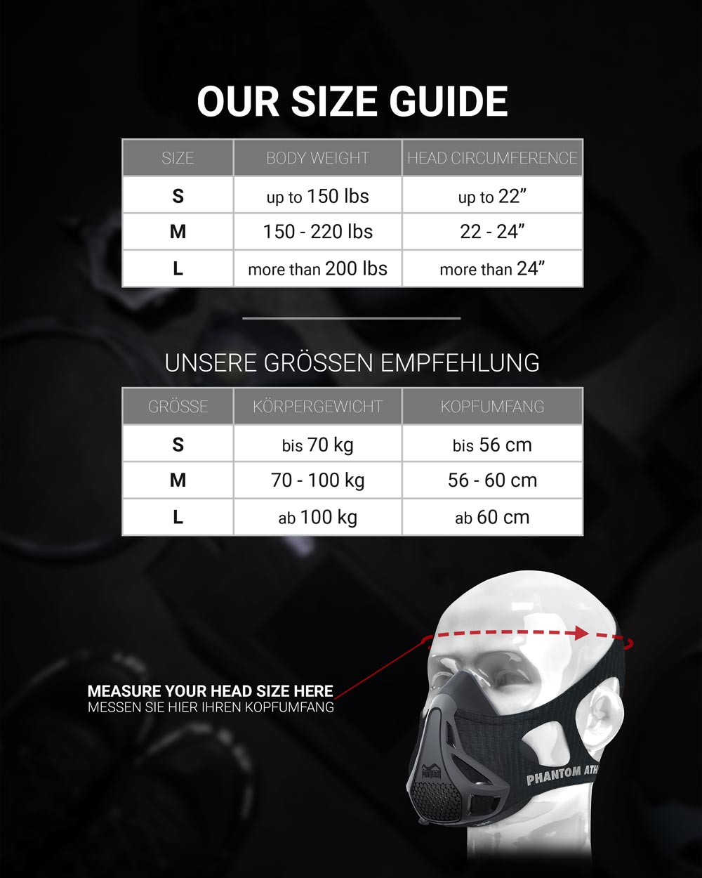 Phantom Athletics Trainingsmasker Mystery Mask - Zwart