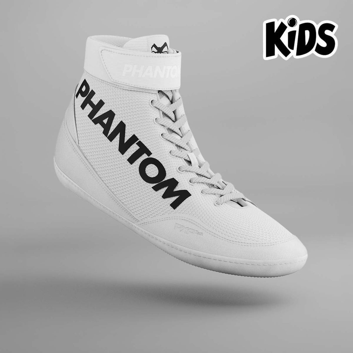Zápasnické boty Phantom Athletics Combat – Dětské – Bílé