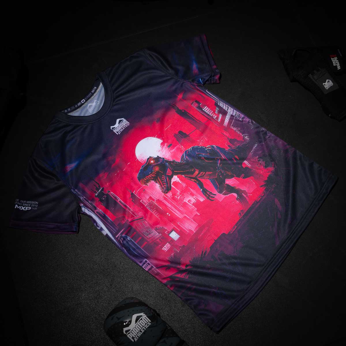 Phantom Athletics T-Shirt EVO Cyber-X - Paars/Blauw