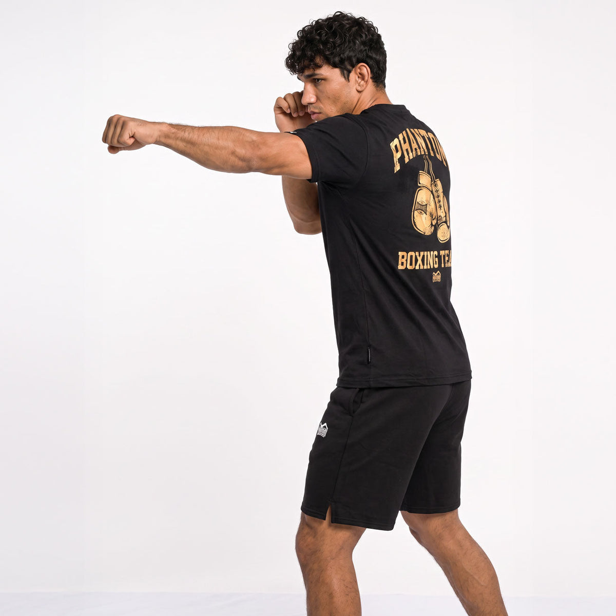 Phantom Athletics T-Shirt Boxing Team - Zwart/Goud