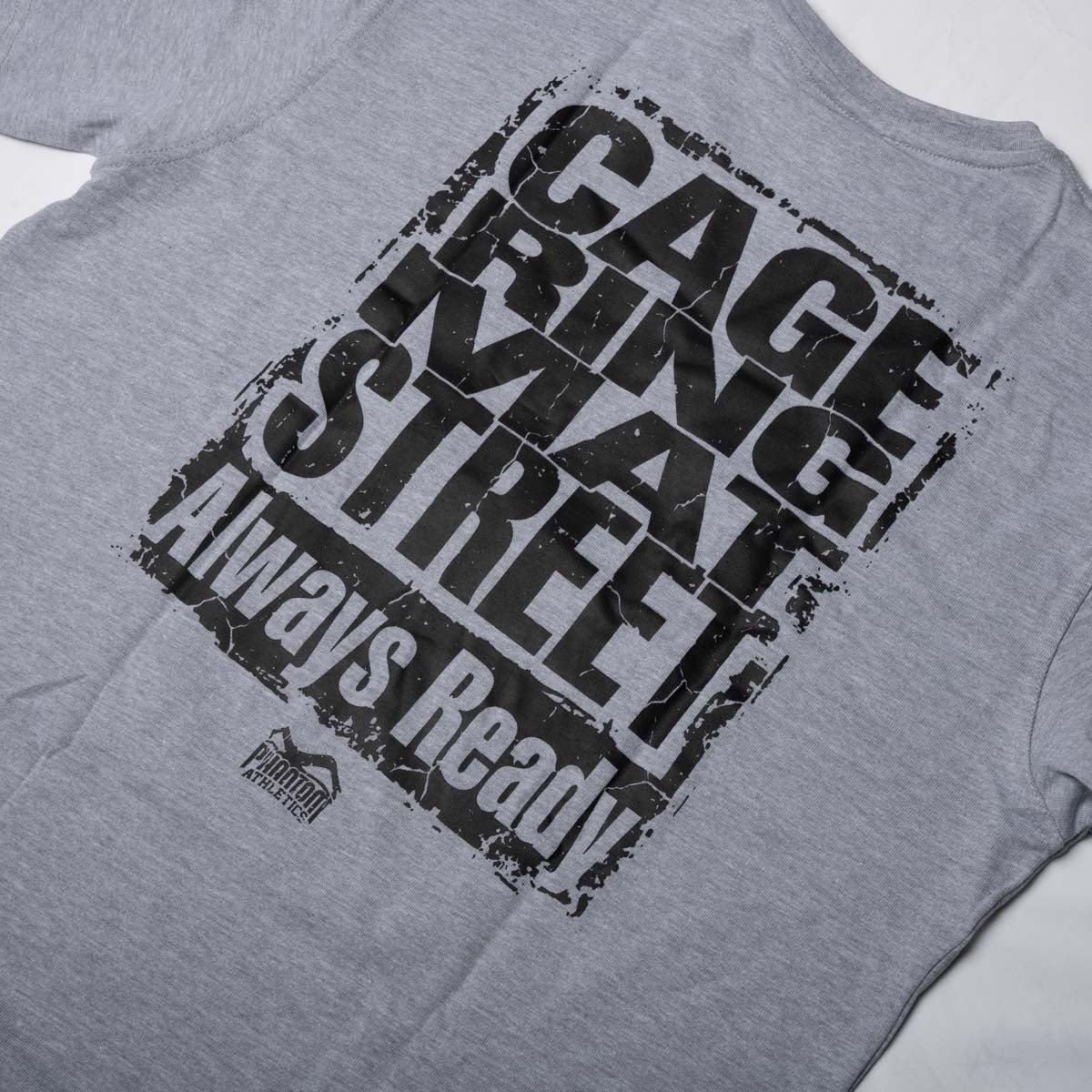 Phantom Athletics T-Shirt Cage Ring Mat Street - Grijs