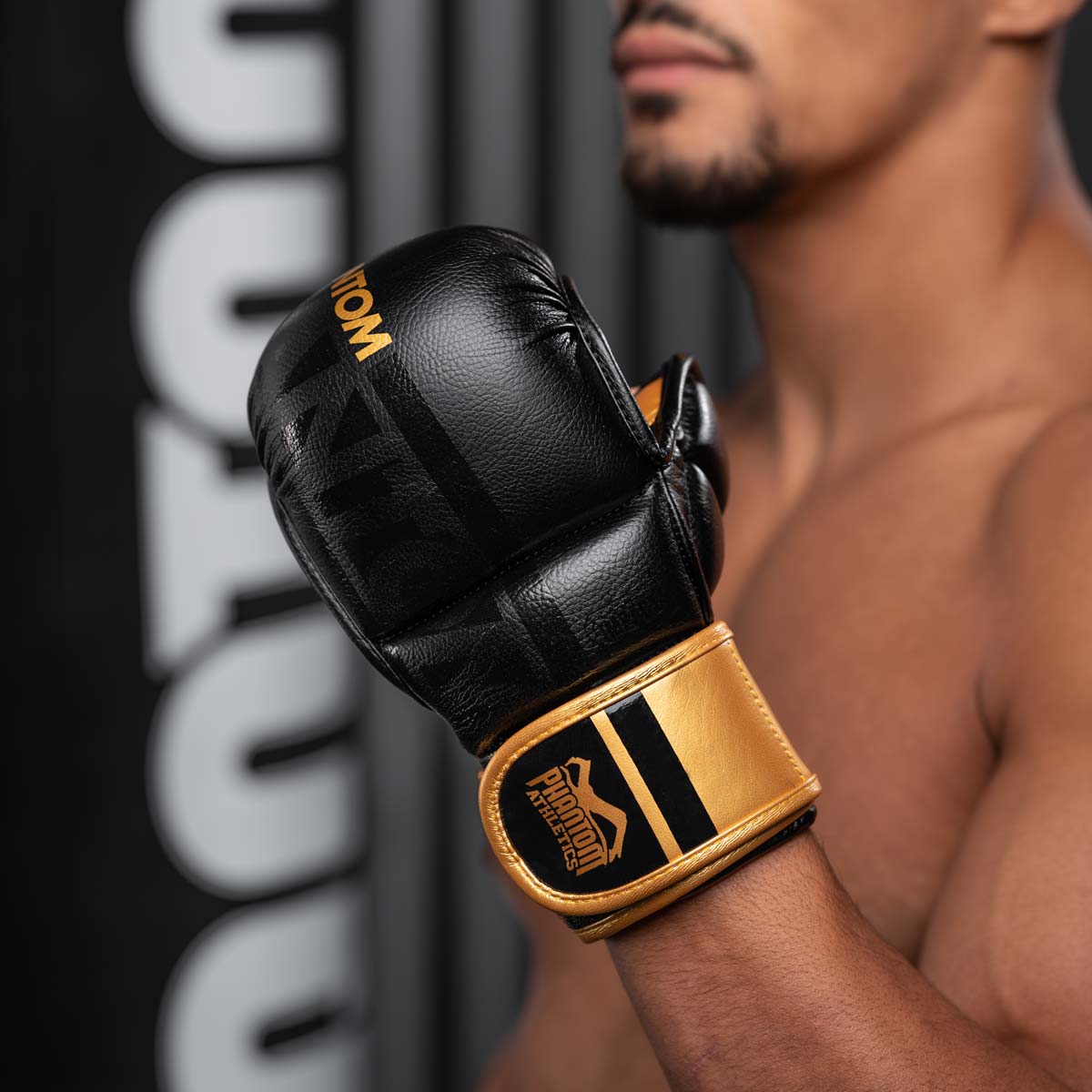 Phantom Athletics MMA Handschoenen APEX - Zwart/Goud