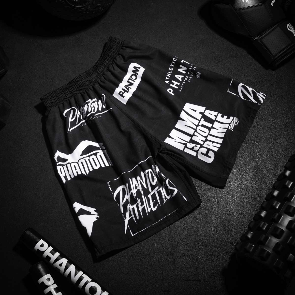 Phantom Athletics MMA Shorts EVO Legend - Zwart