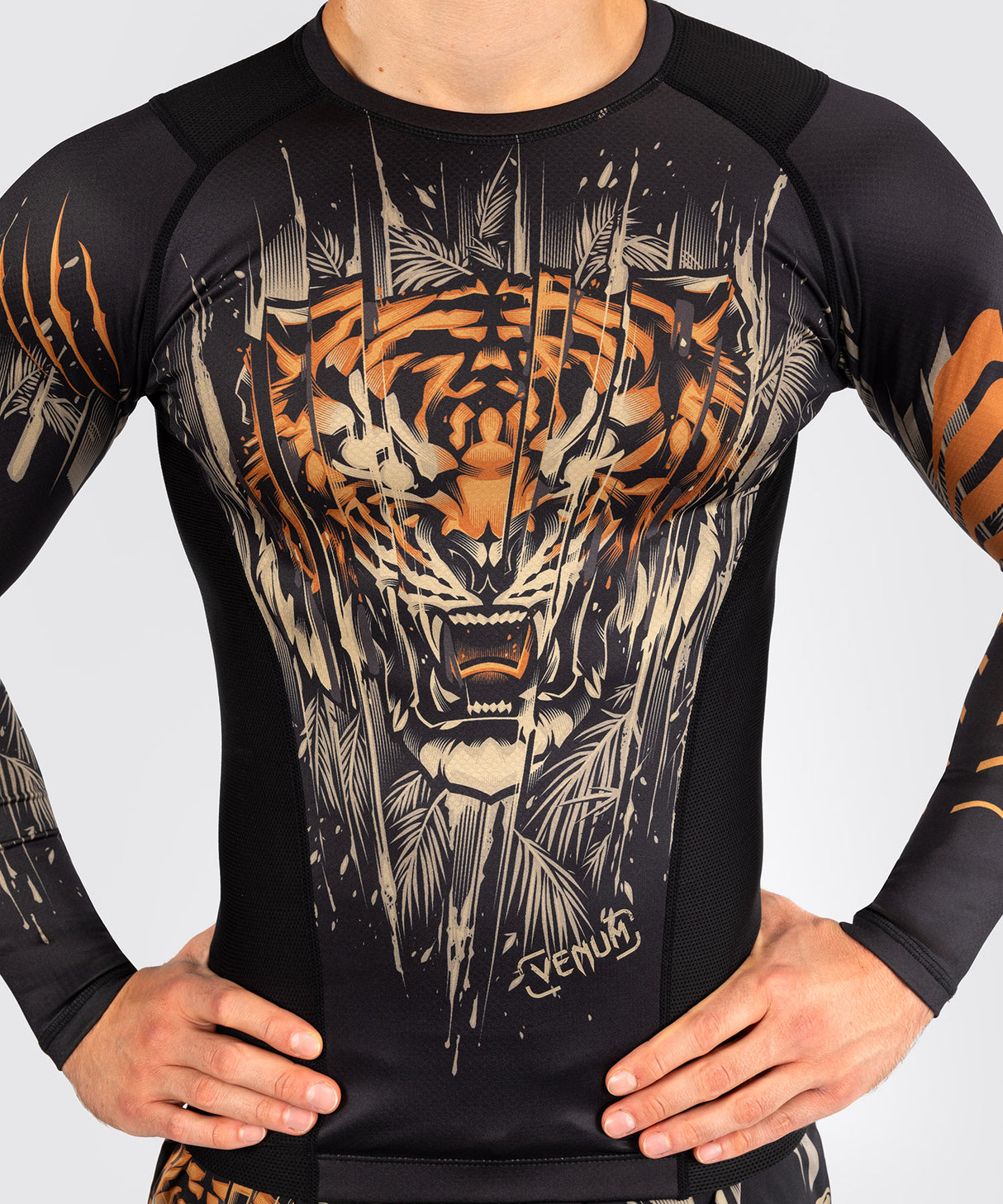 Venum Rashguard Lange Mouwen - Tiger