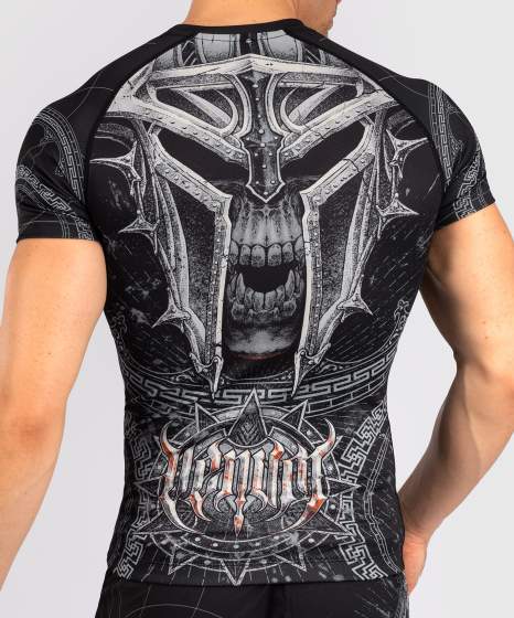 Venum Rashguard Gladiator 5.0 Korte Mouwen - Zwart/Zilver