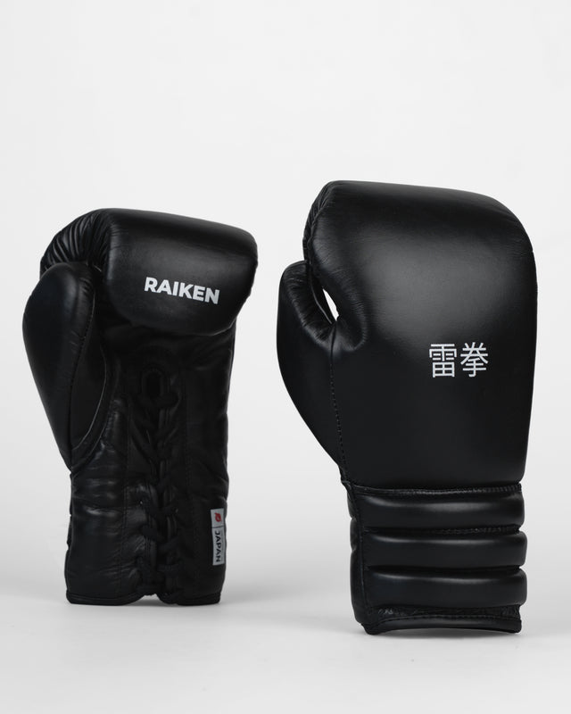 Raiken Bokshandschoenen Met Vetersluiting KIBA - Zwart