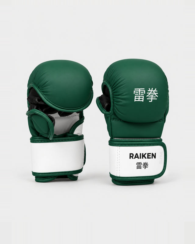 Raiken KAZE MMA Sparring Gloves - Green/White