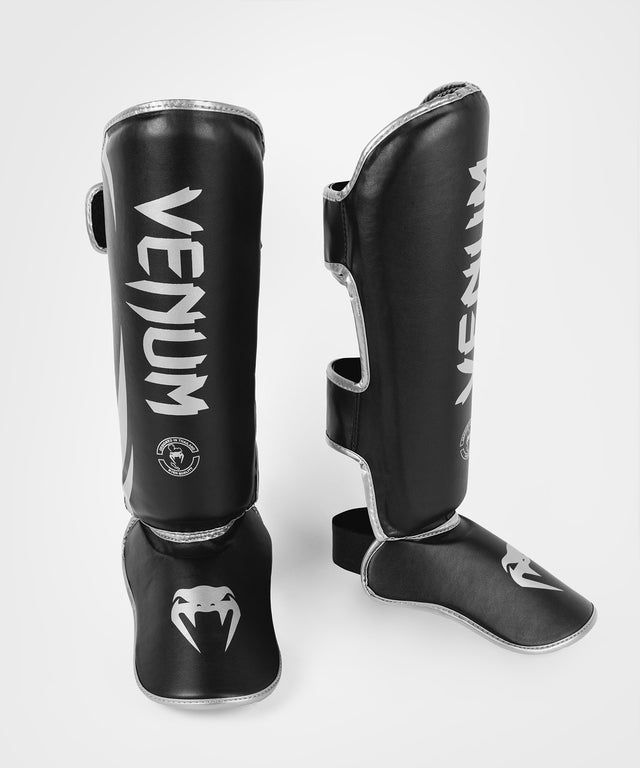 Venum Skinnebensbeskyttere Kickboxing Challenger – Sort/Sølv