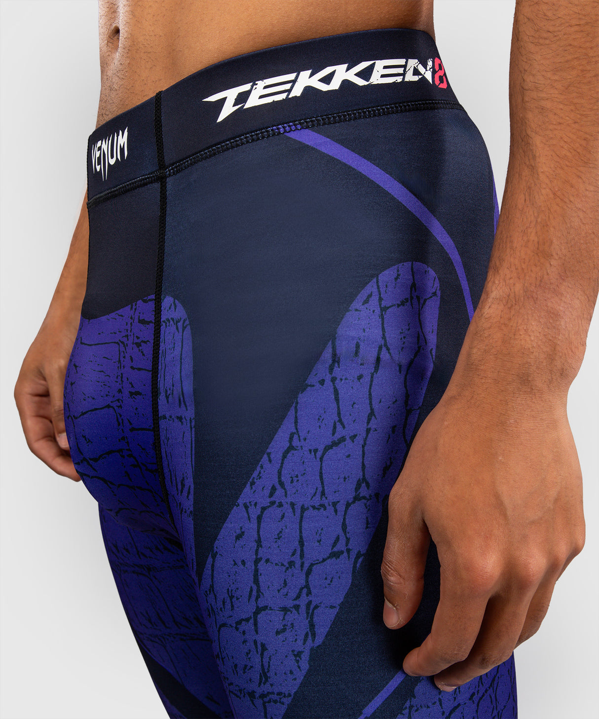 Venum Spats TEKKEN 8 Kazuya Zwart/Blauw
