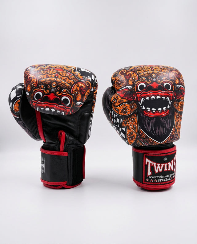 Gants de boxe Twins FBGVL3 Barong – Noir/Rouge/Orange