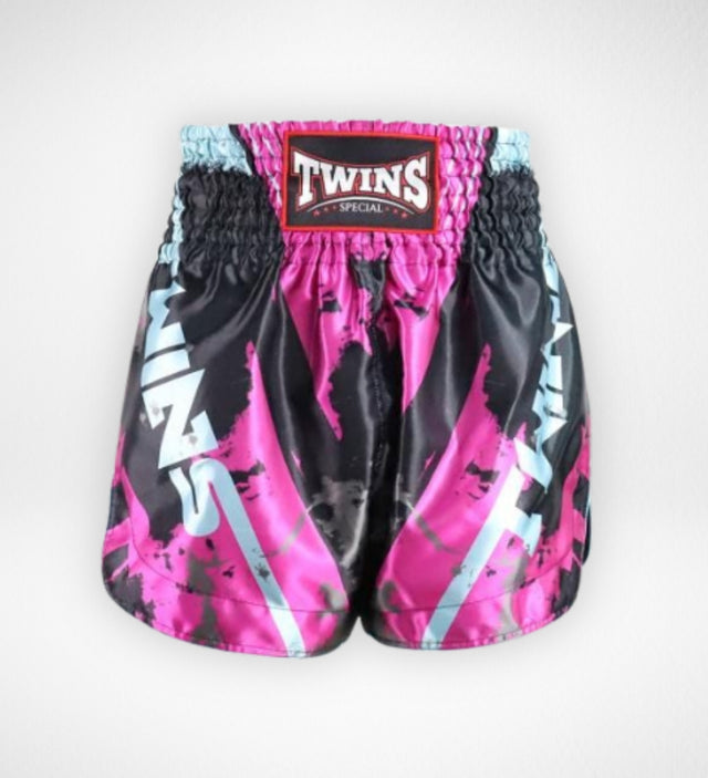 Twins Muay-Thai-Shorts TTBL Candy – Rosa/Schwarz