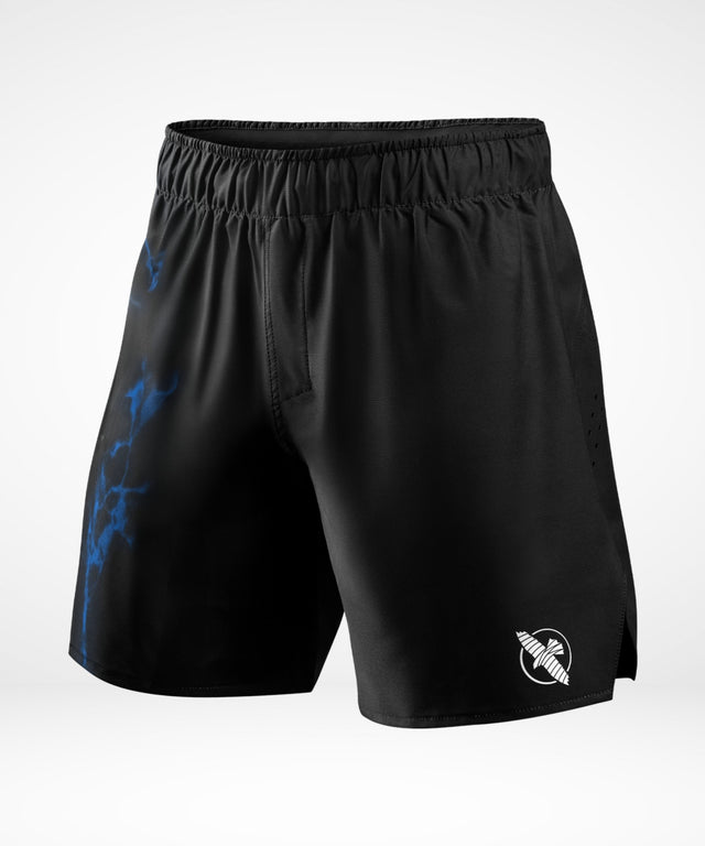 Pantaloni scurți BJJ Hayabusa x UFC – Negru/Albastru