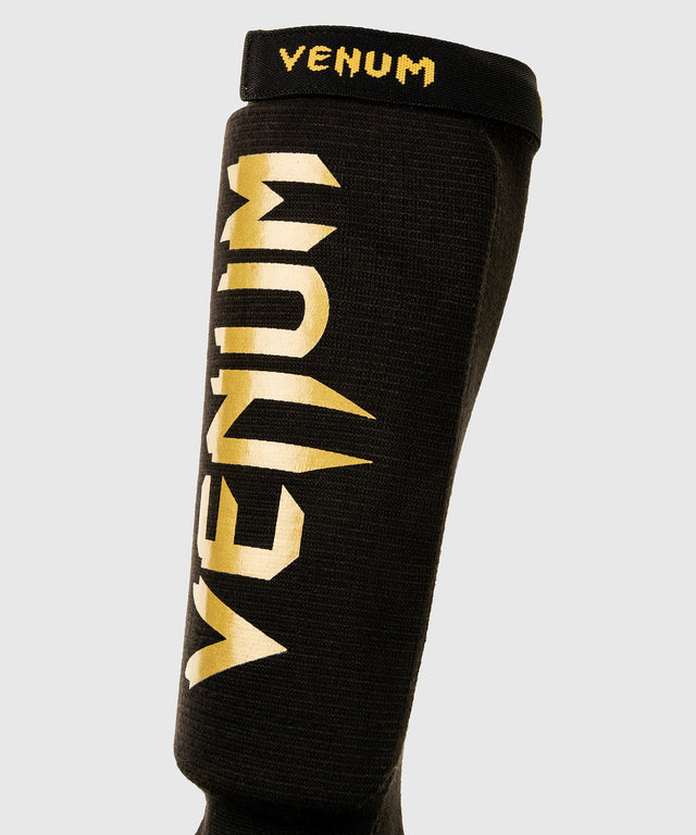 Venum Skinnebensbeskyttere Kickboxing Kontact - Sort/Guld
