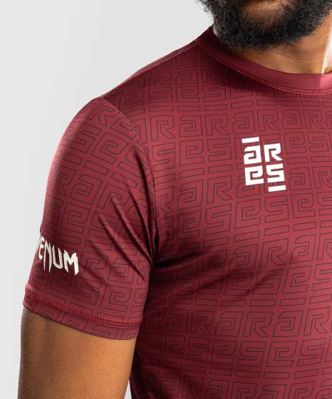 Venum x Ares Dry-Tech T-Shirt - Bordeaux Vermelho