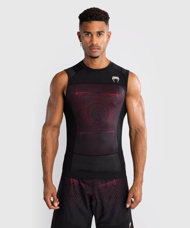 Rashguard bez rukávů Venum G-Fit Air – Černý/Červený