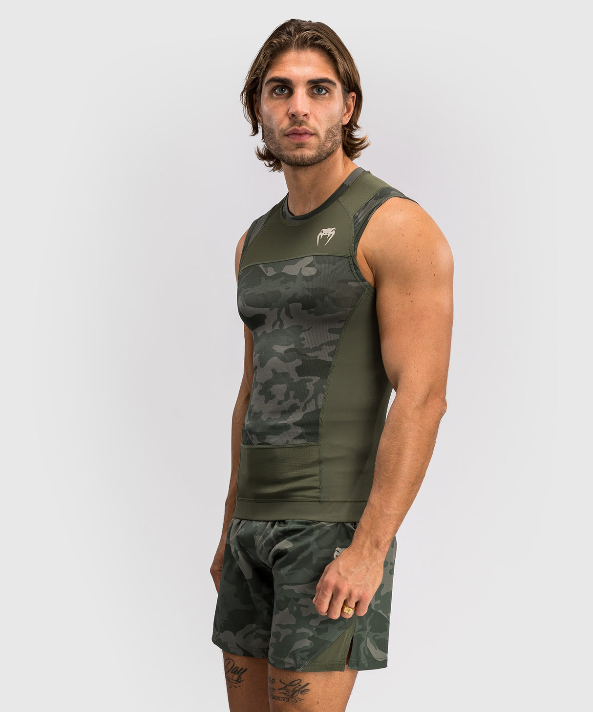 Venum Mouwloze Rashguard G-Fit Air - Army Camo