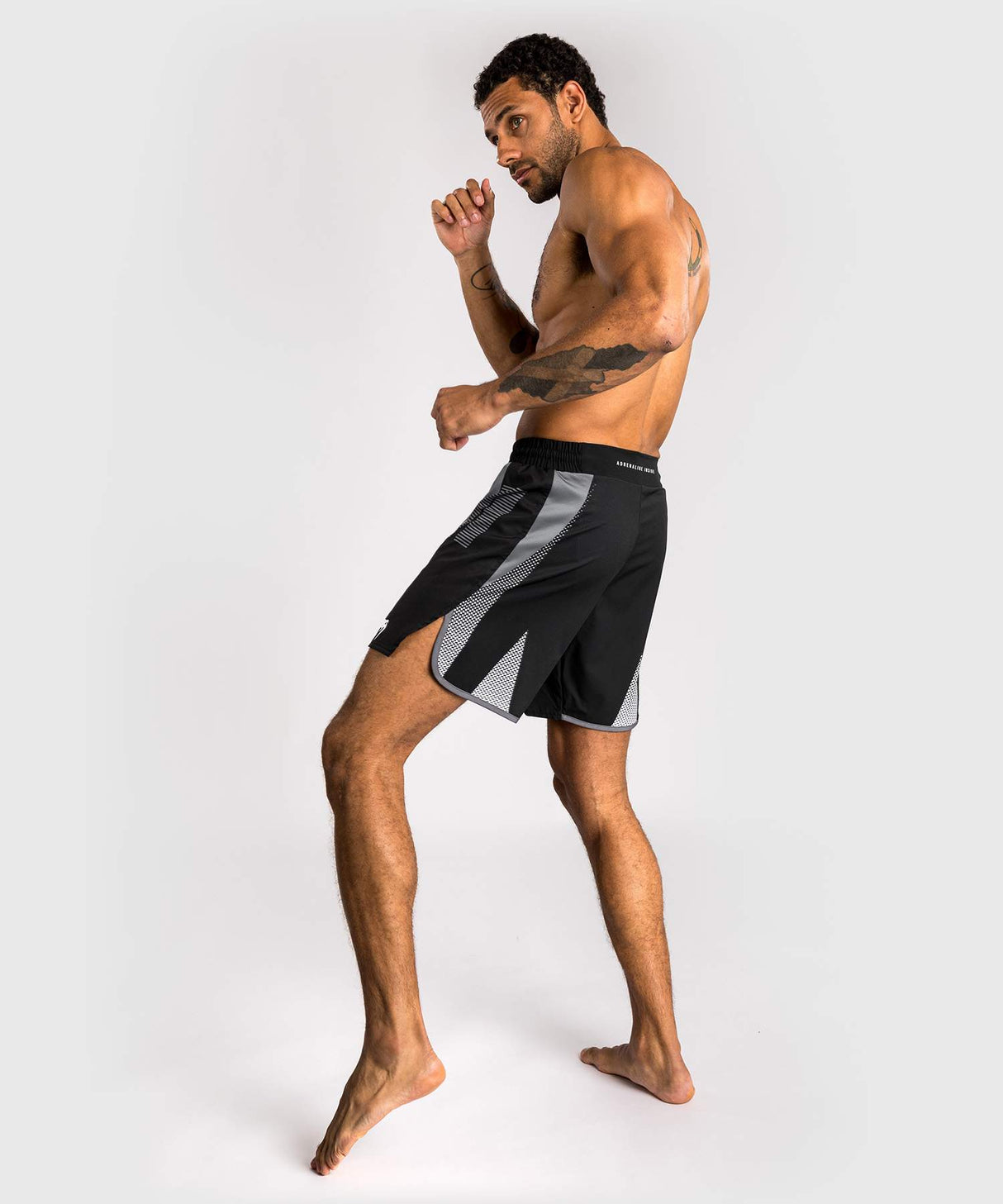Venum MMA Shorts Adrenaline - Zwart/Zilver Grijs