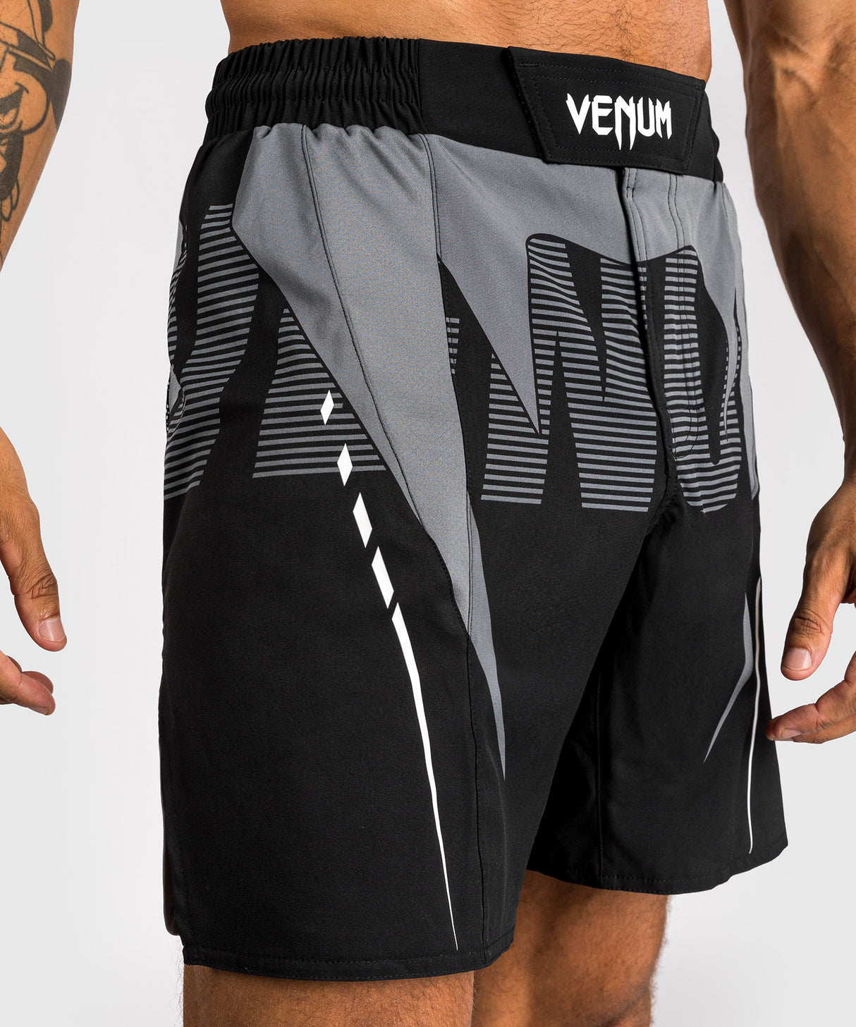 Venum MMA Shorts Adrenaline - Zwart/Zilver Grijs