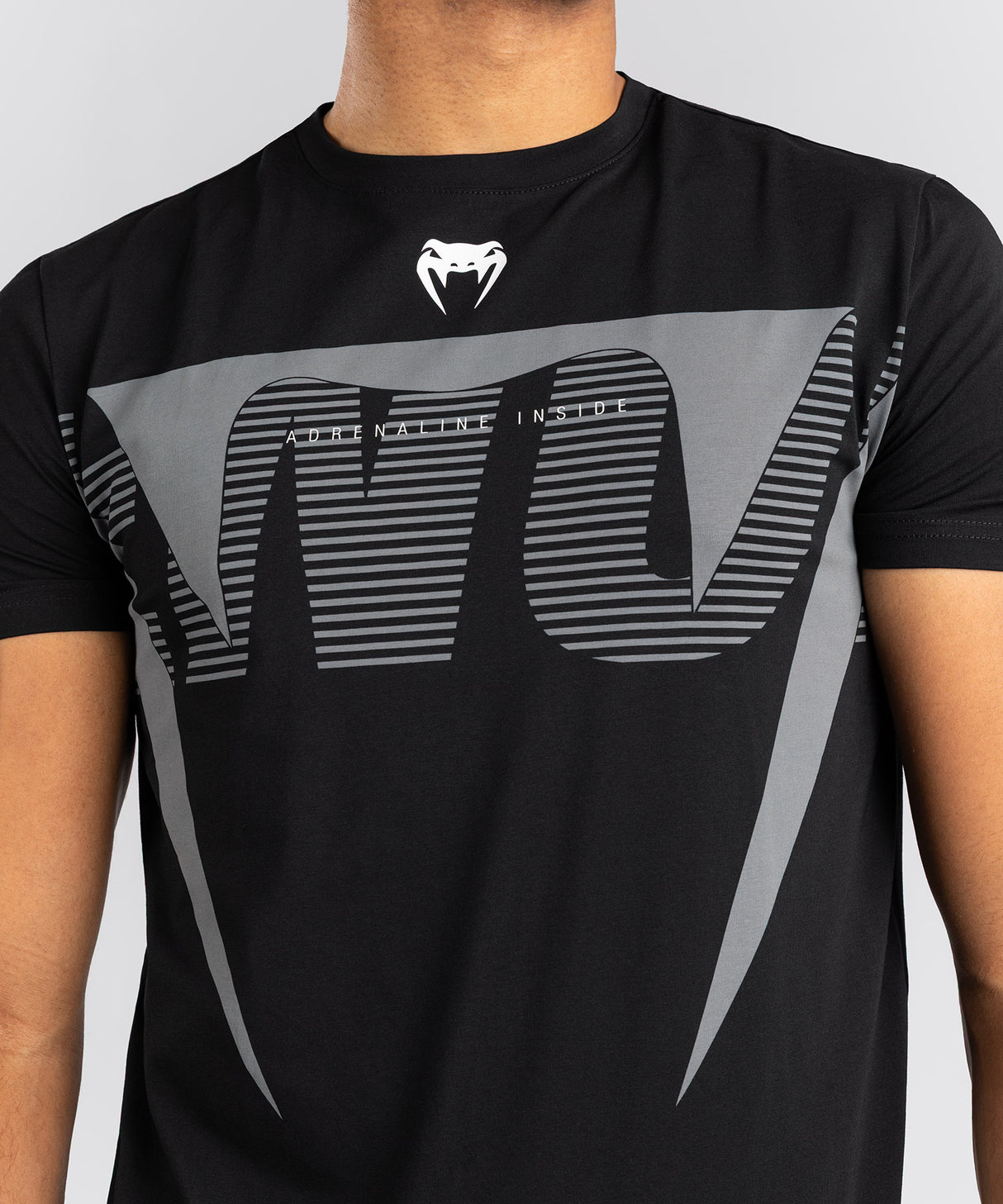Venum T-Shirt Adrenaline - Zwart/Zilver Grijs