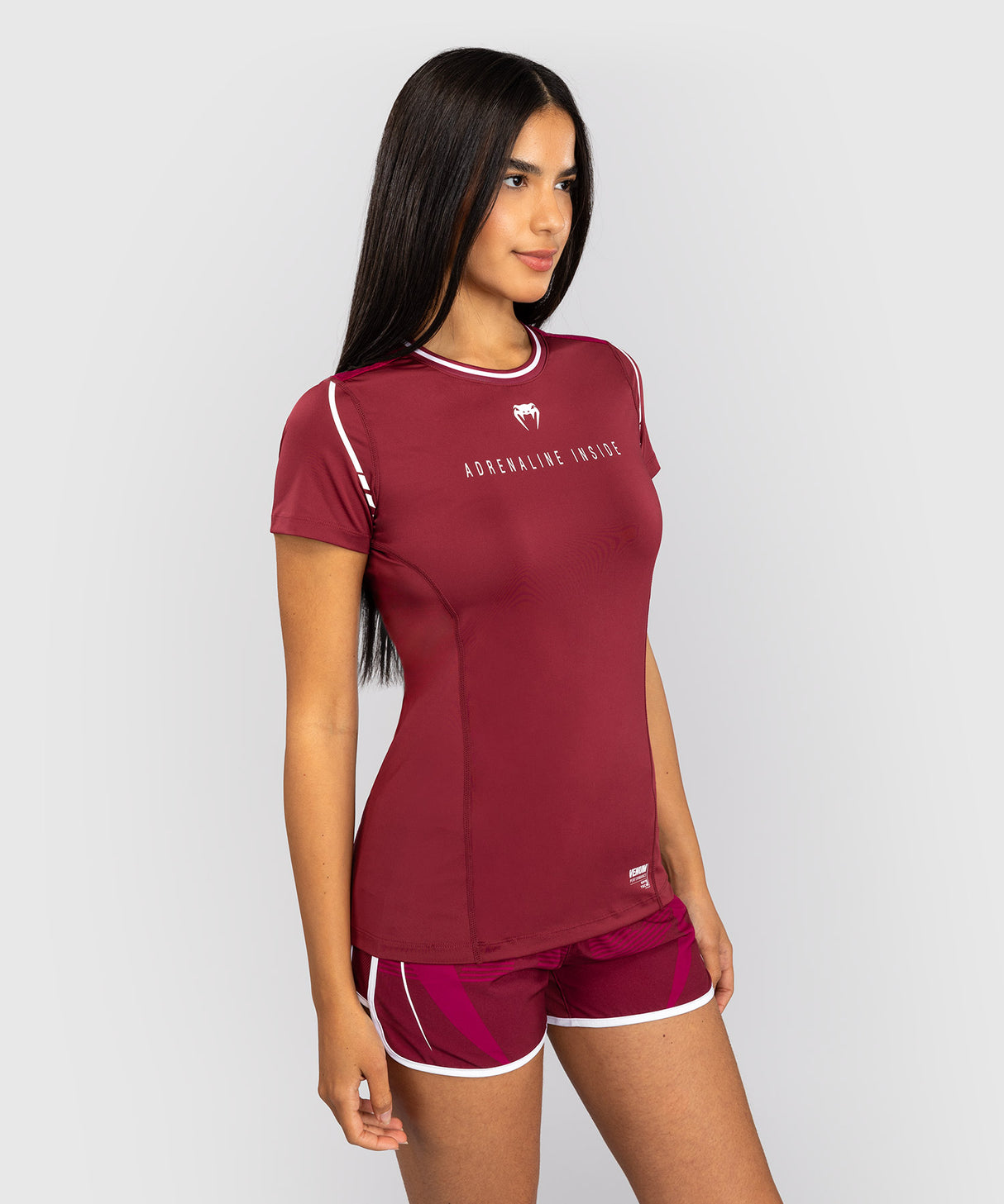 Venum Dry-Tech T-Shirt Adrenaline - Bordeaux Rood
