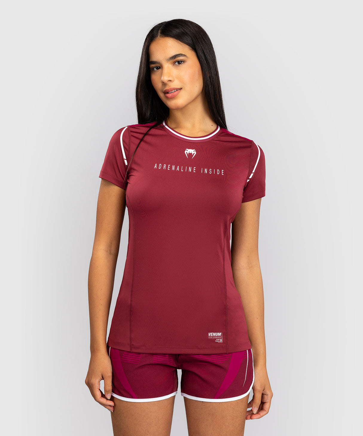 Venum Dry-Tech T-Shirt Adrenaline - Bordeaux Rood