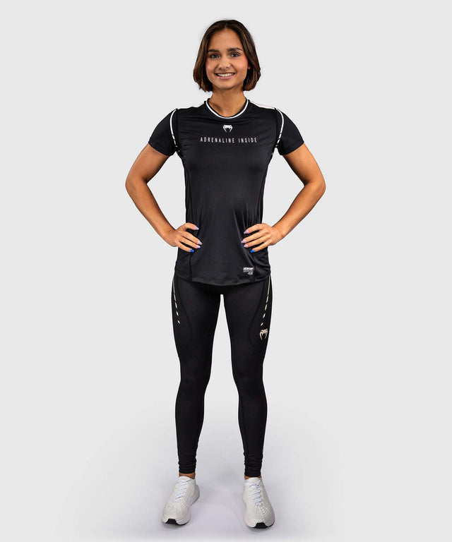 Koszulka Venum Dry-Tech Adrenaline – Czarna/Ivory