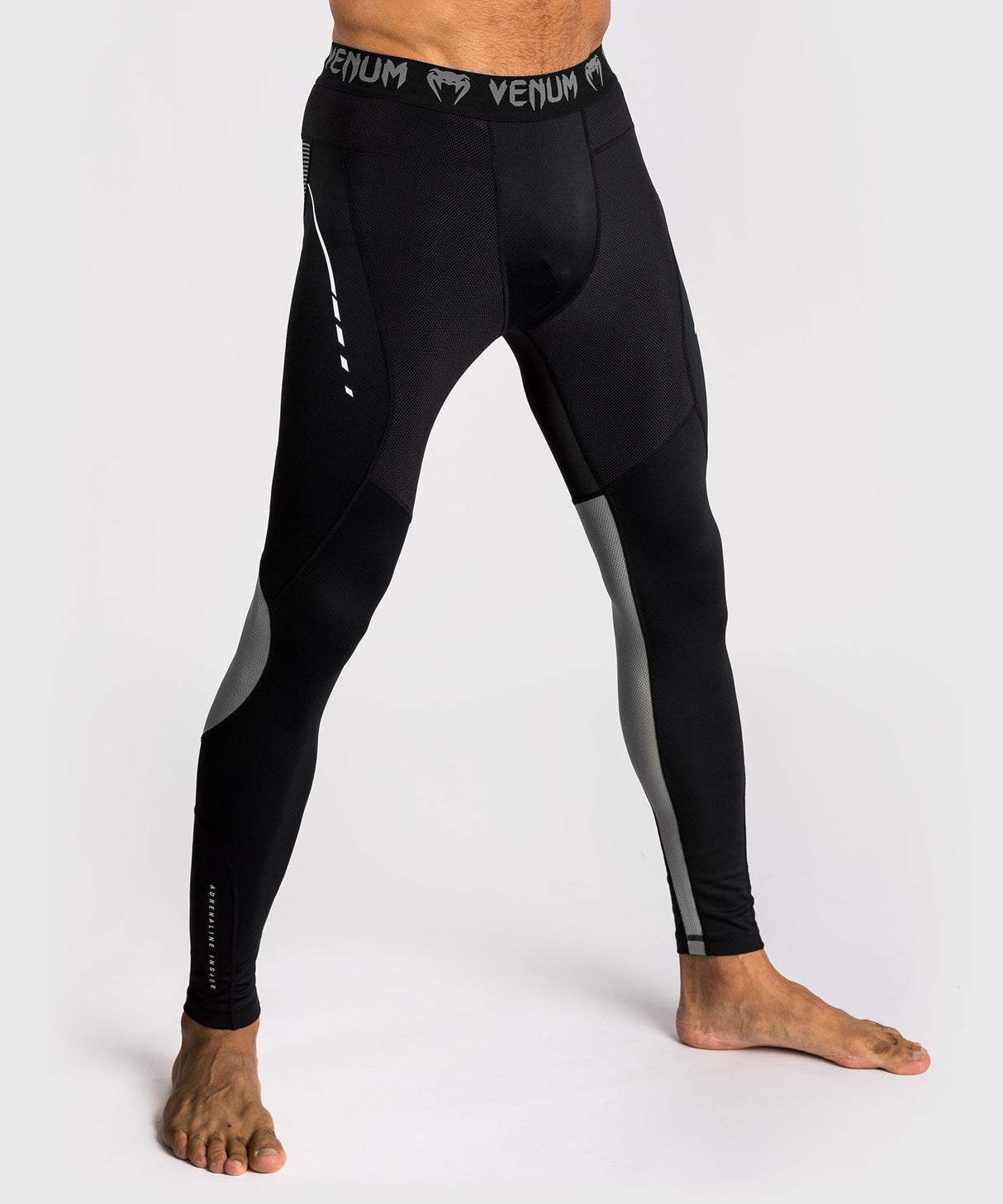 Venum Spats Adrenaline - Zwart/Zilver Grijs
