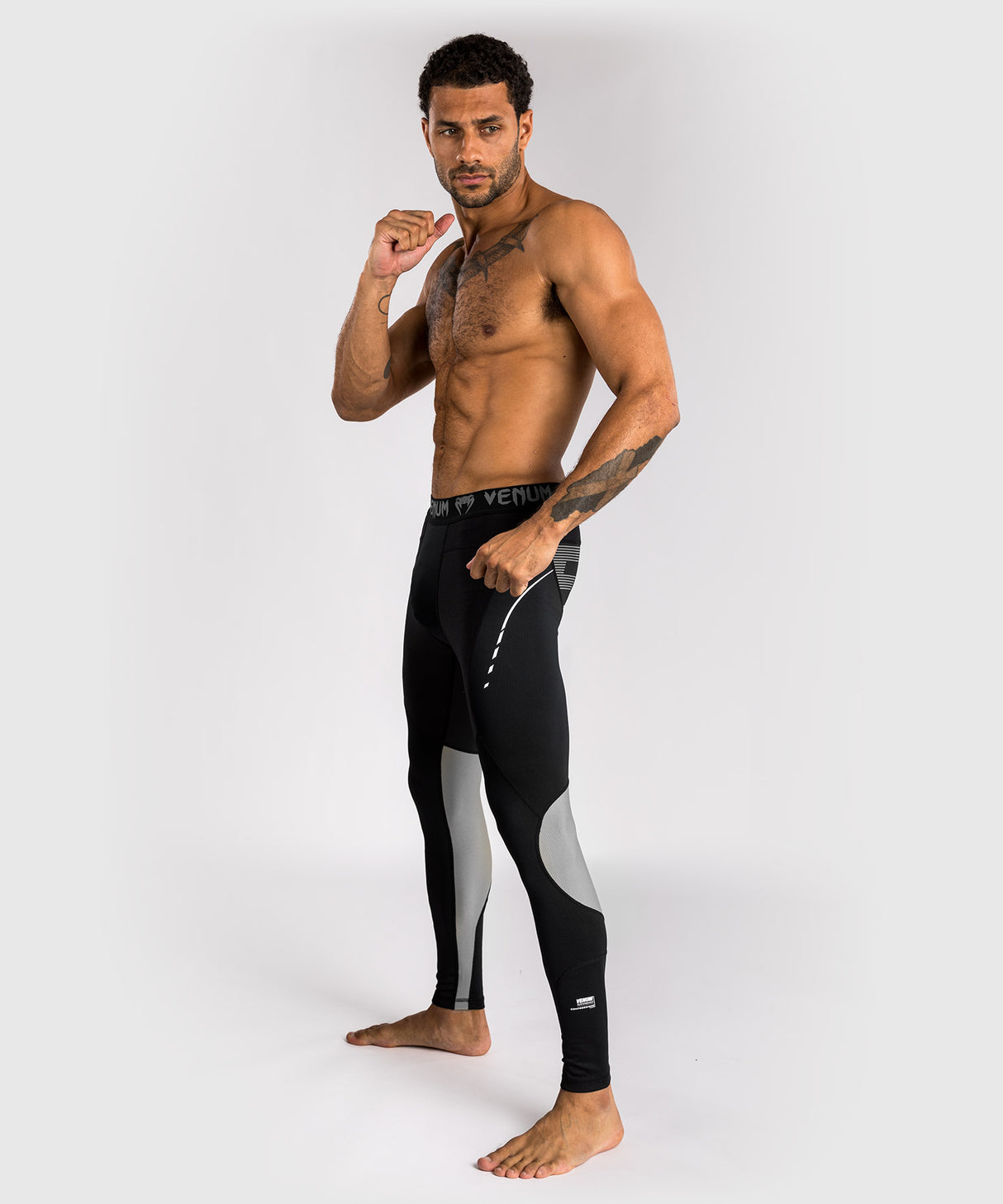 Venum Spats Adrenaline - Zwart/Zilver Grijs