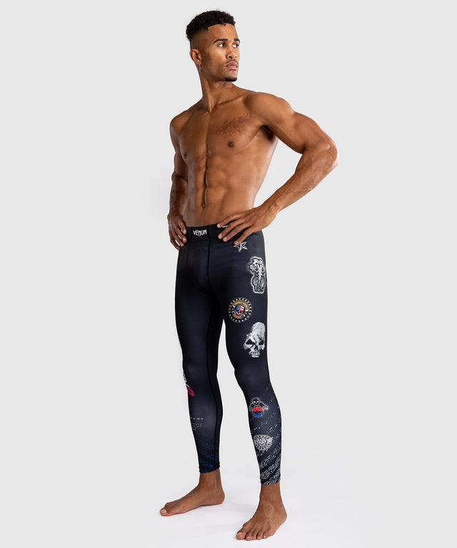 Venum x TEKKEN 8 Spats - Paul Phoenix - Schwarz/Blau