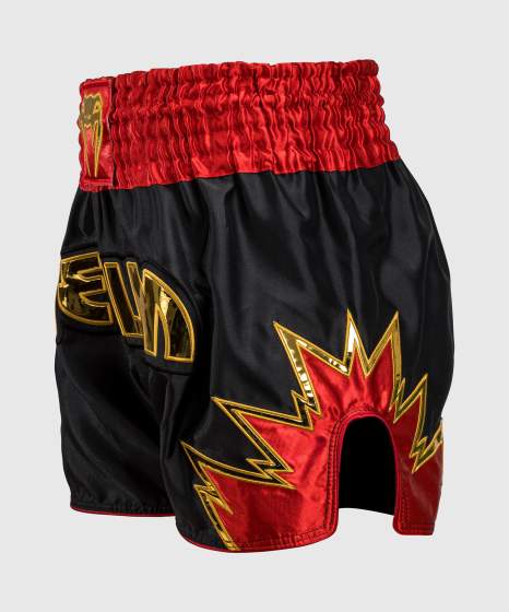 Venum Kickboks Broekje Inferno - Zwart/Rood/Goud