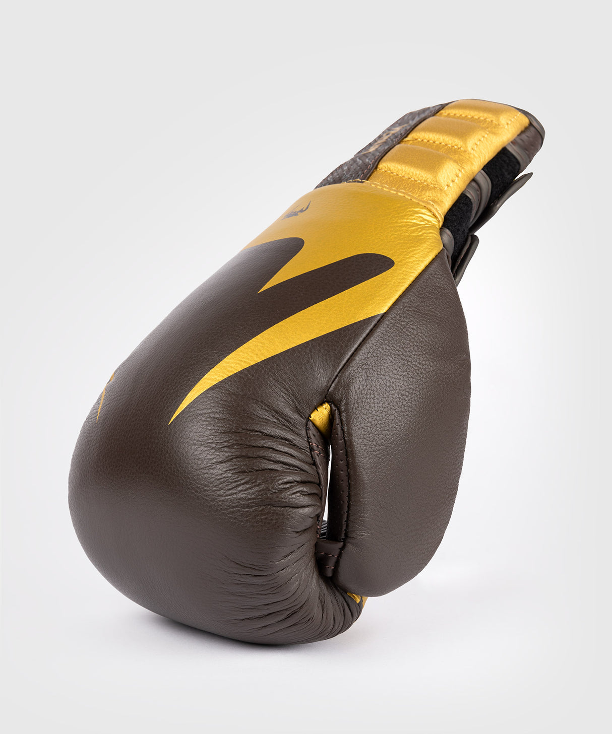 Venum Reverso Boxing Gloves - Dark Brown/Gold