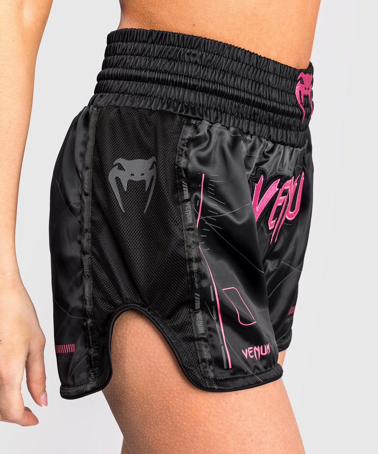 Venum Muay Thai Shorts Dames Tactical XT - Zwart/Roze