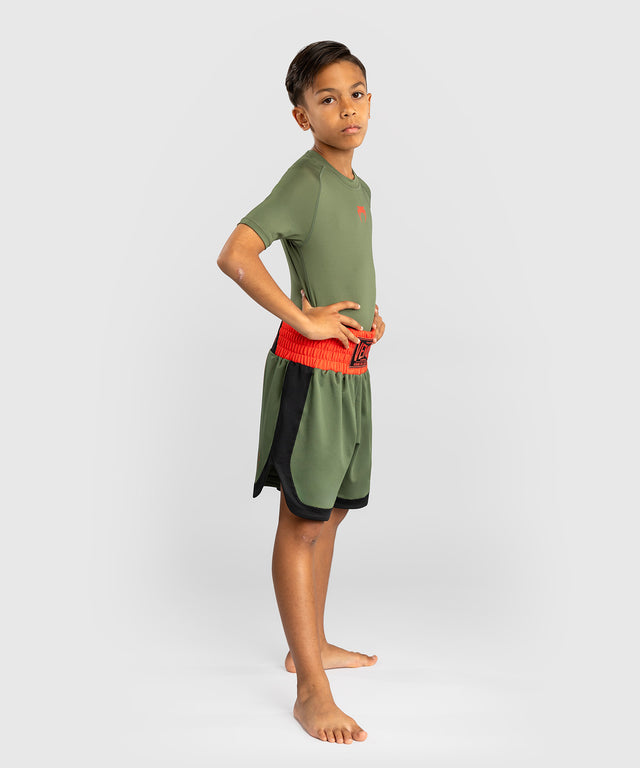 Venum Classic Boxing shorts Kids - Army Green/Orange