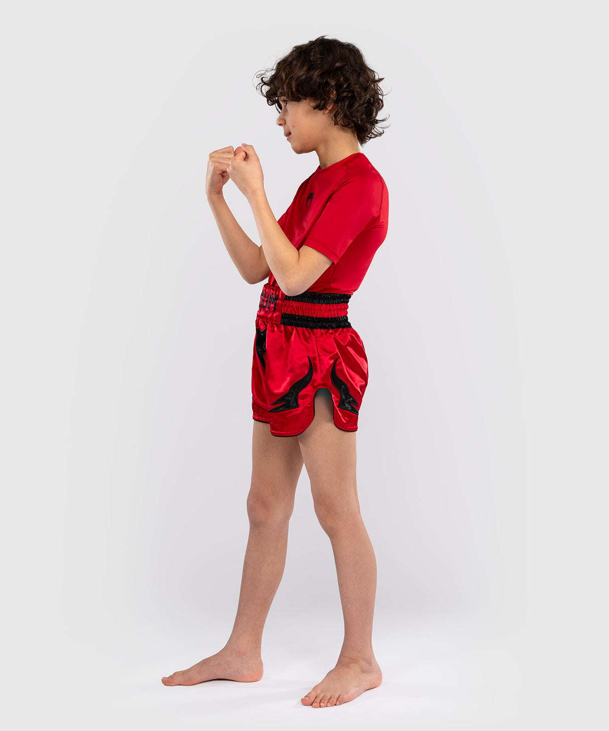 Venum Muay Thai Shorts Inferno Kids - Rood