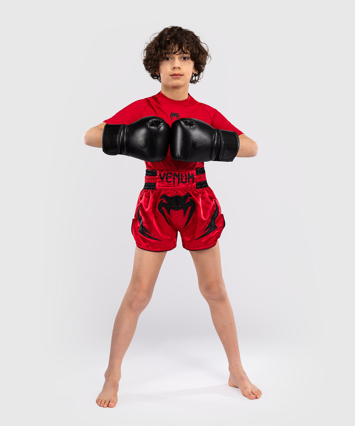 Venum Muay Thai Shorts Inferno Kids - Rood