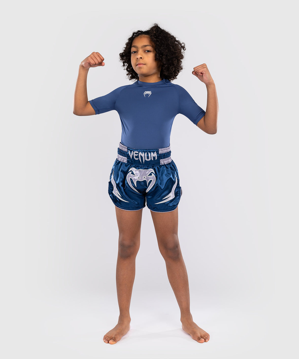 Venum Muay Thai Shorts Inferno Kids - Blauw