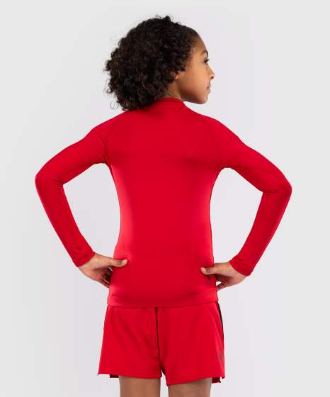 Venum Rashguard Contender Kids Lange Mouwen - Rood