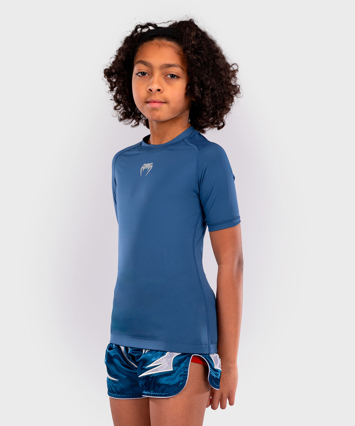 Venum Rashguard Contender Kids - Blauw