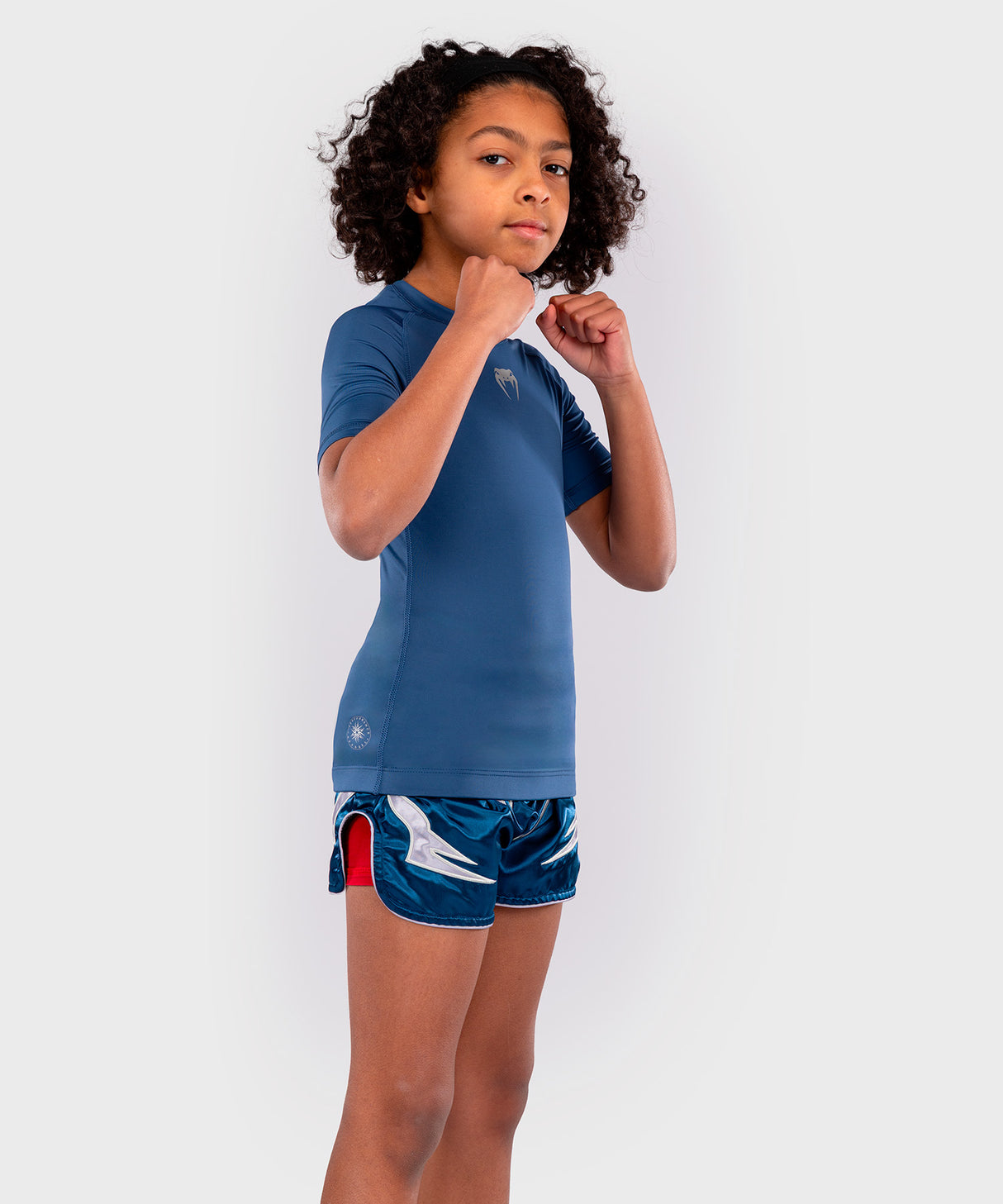 Venum Rashguard Contender Kids - Blauw
