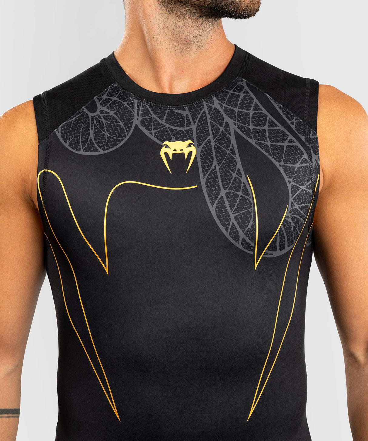Venum Rashguard Mouwloos Serpenti - Zwart