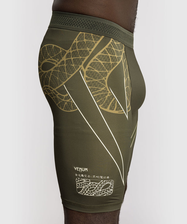 Venum Compressie Shorts Serpenti - Kaki Groen