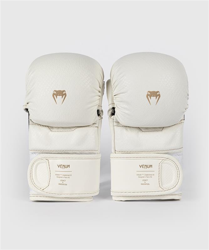 Venum MMA Handschoenen Sparring Impact Evo Scales - Ivoor Wit