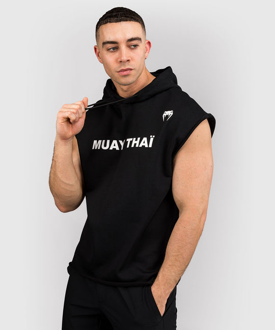 Venum Hoodie Mouwloos VT Muay Thai - Zwart/Wit