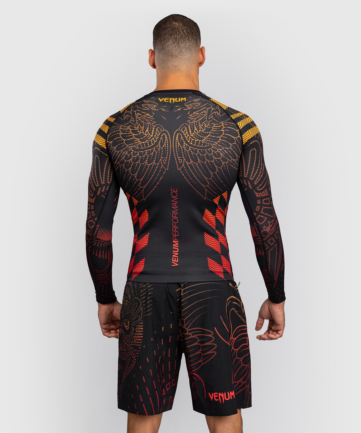 Venum Rashguard Lange Mouwen Quetzal Fury - Zwart/Rood