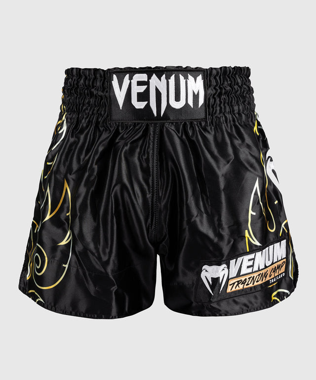 Venum Muay-Thai-Shorts VTC Flames – Schwarz/Gold