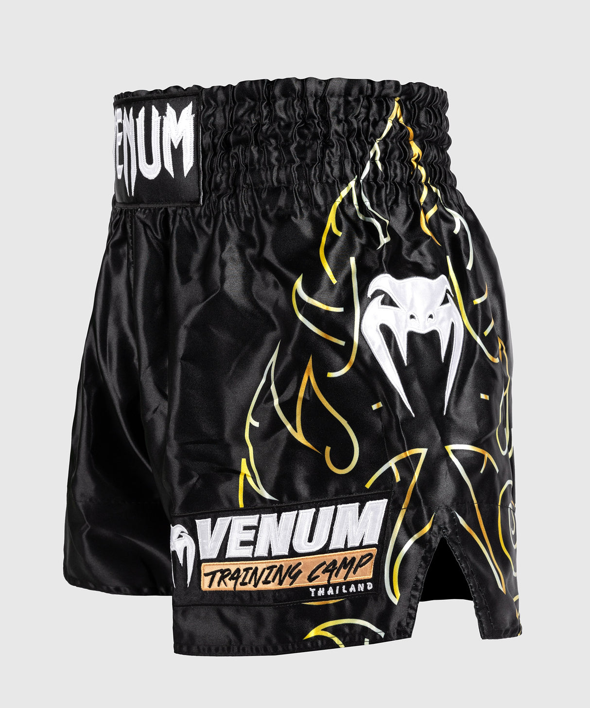Venum Muay Thai Shorts VTC Flames - Zwart/Goud