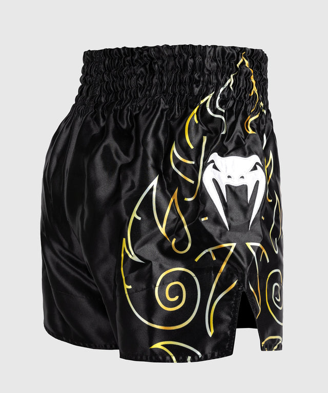 Venum Muay-Thai-Shorts VTC Flames – Schwarz/Gold