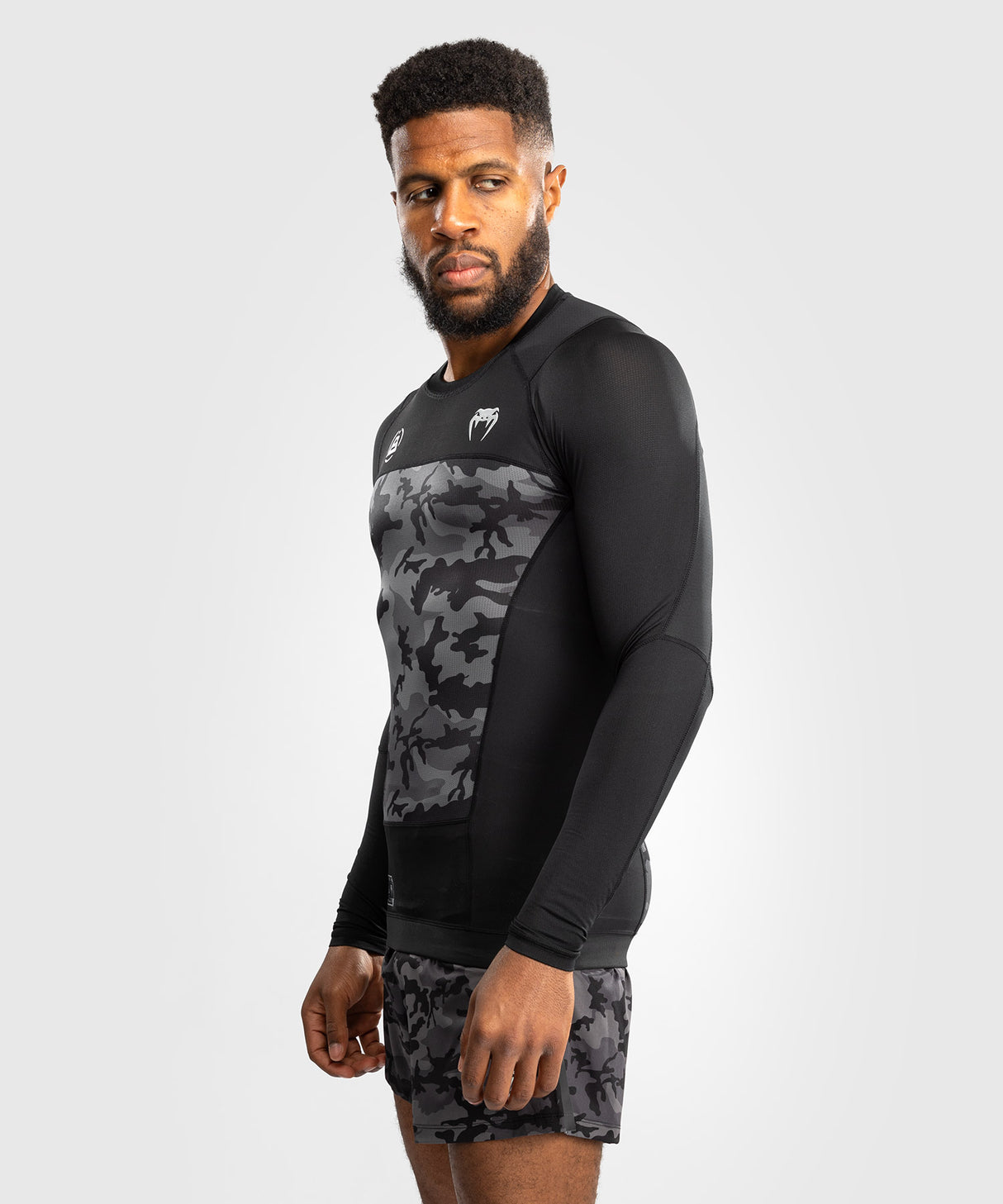 Venum x Polaris Rashguard - Lange Mouwen - Zwart/Grijs