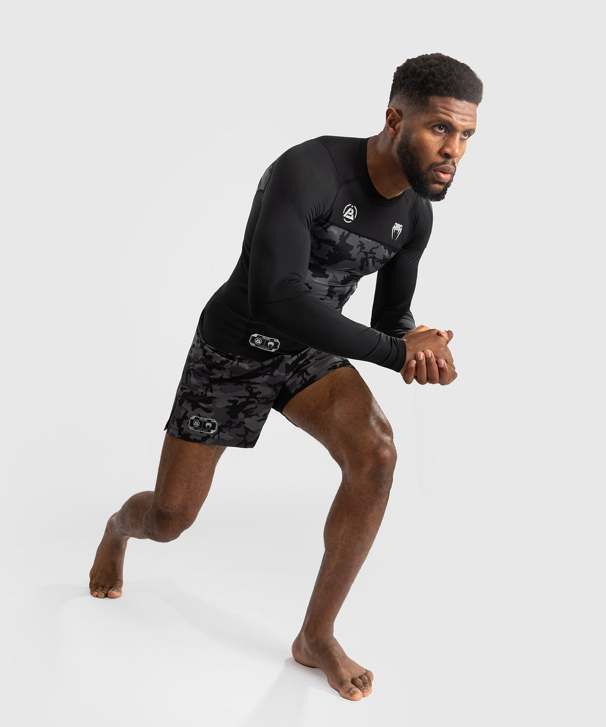 Venum x Polaris Rashguard - Lange Mouwen - Zwart/Grijs