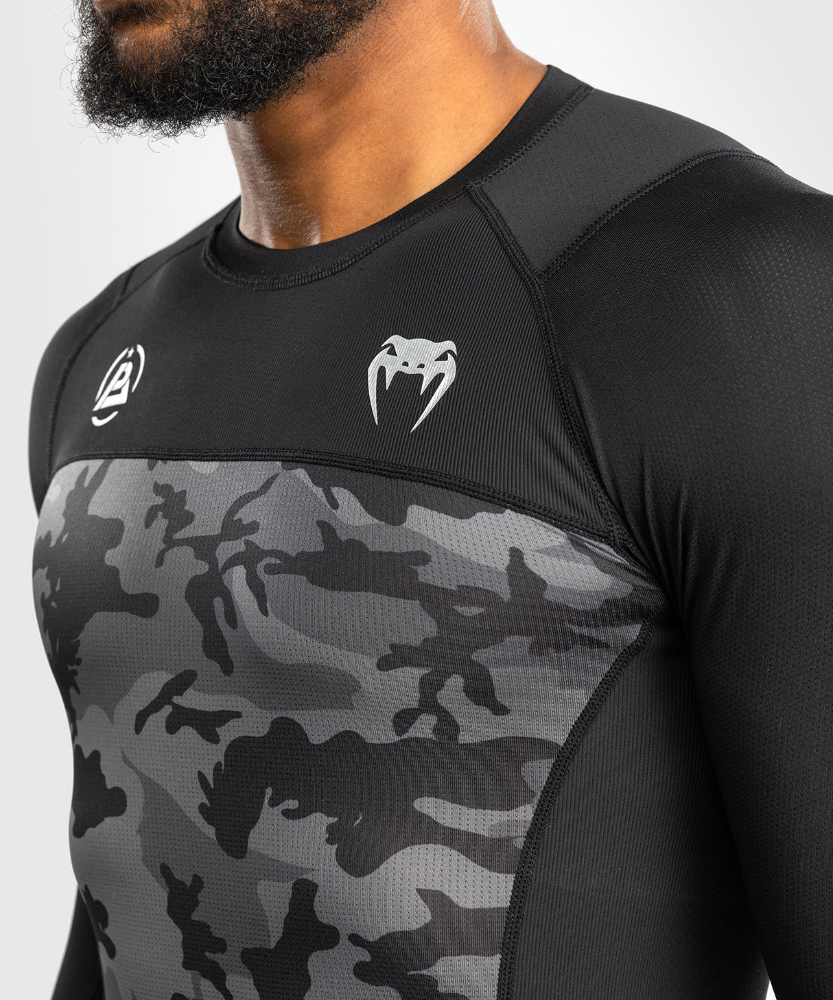 Venum x Polaris Rashguard - Lange Mouwen - Zwart/Grijs